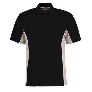 GAMEGEAR Mens Track Classic Polo Shirt / Black/Gray/White